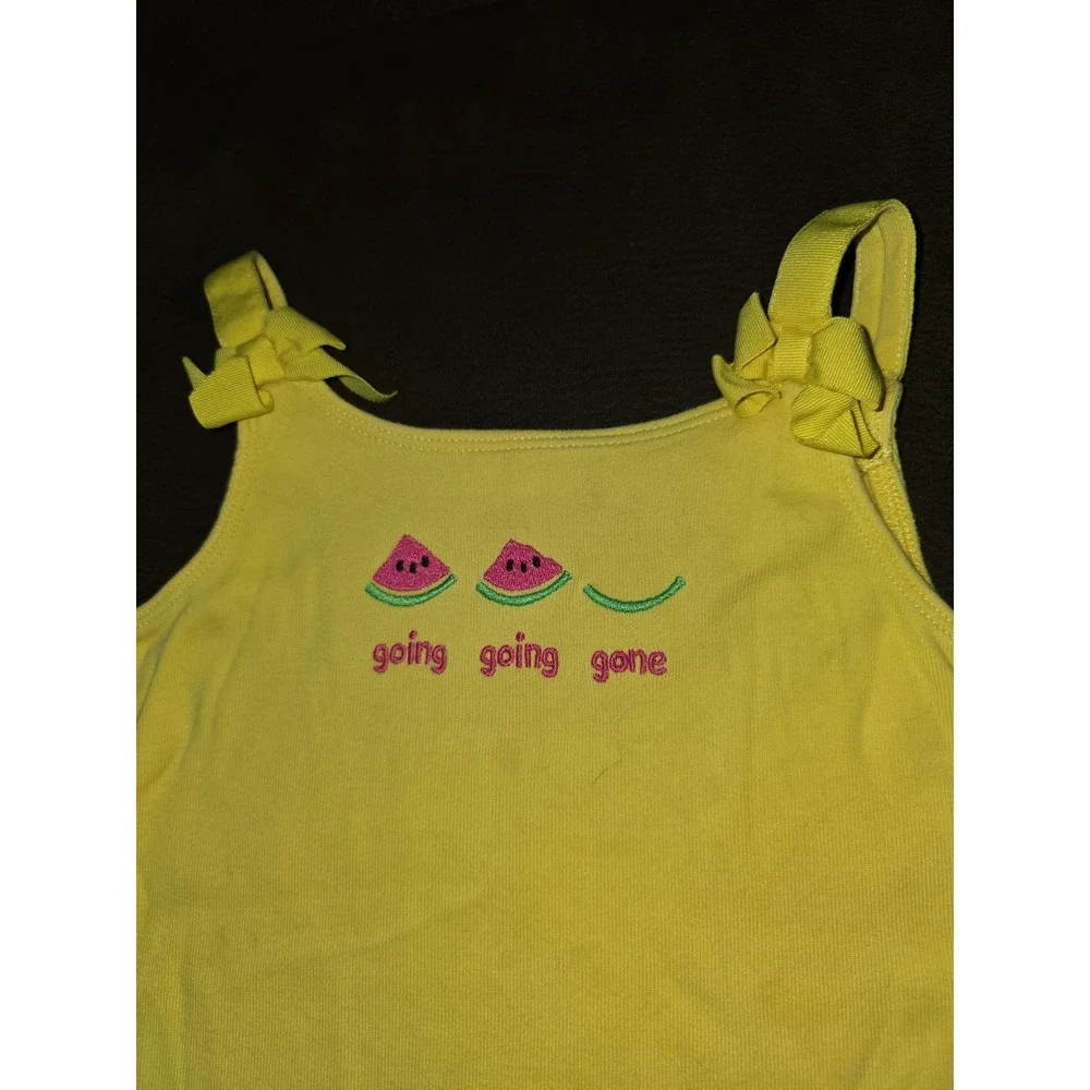 Gymboree island lily watermelon‎ going going gone tank and shorts outfit size 3